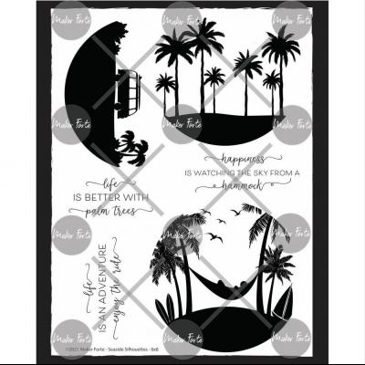 Maker Forte Clear Stamps - Seaside Silhouettes